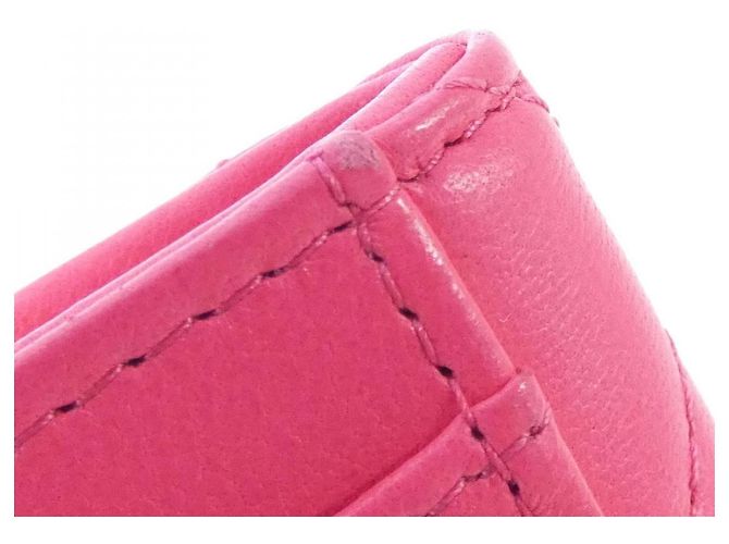 Tarjetero de piel de cordero Chanel 19 Rosa - vista 5