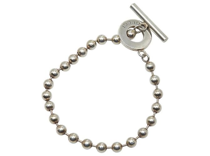 Pulsera de cadena de bolas Gucci SV925 Plata Metálico - vista 2