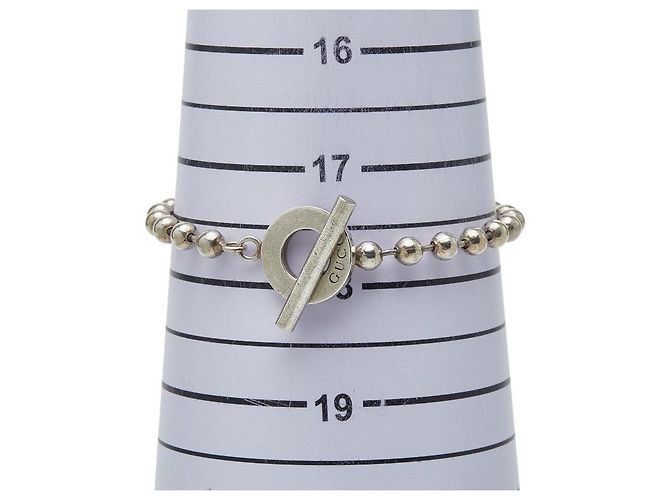 Pulsera de cadena de bolas Gucci SV925 Plata Metálico - vista 6