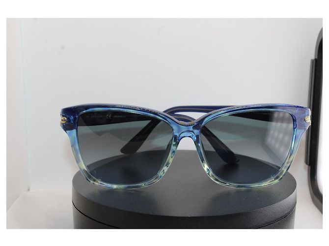 Occhiali da sole Emilio Pucci blu sfumati - vista 2