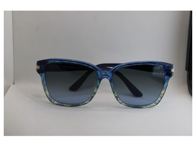 Occhiali da sole Emilio Pucci blu sfumati - vista 3