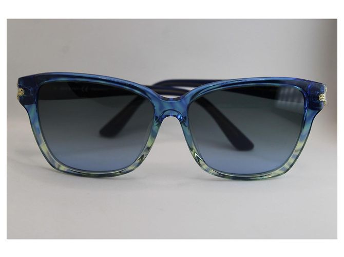 Occhiali da sole Emilio Pucci blu sfumati - vista 4