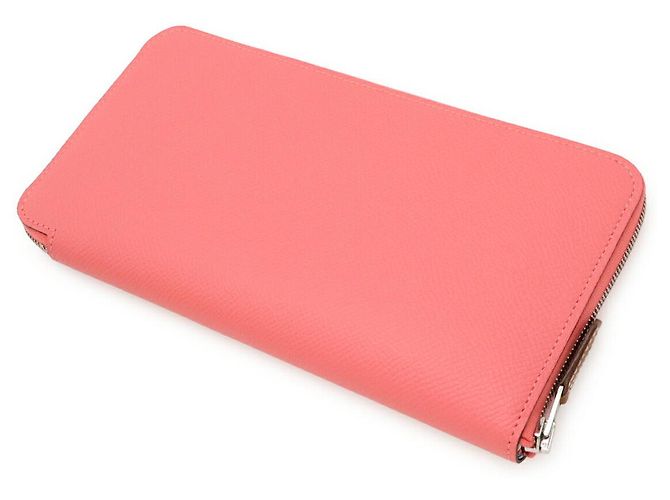Portafoglio lungo Azap in seta Epsom Hermès Rosa - vista 2