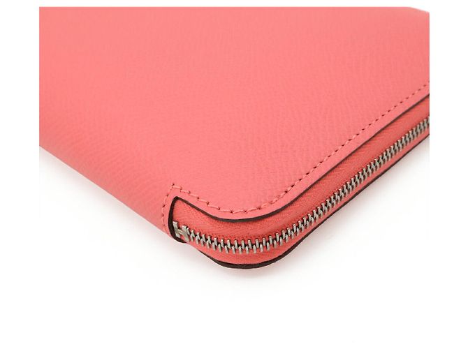 Portafoglio lungo Azap in seta Epsom Hermès Rosa - vista 3