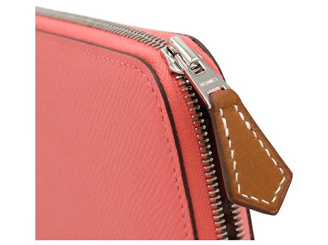 Portafoglio lungo Azap in seta Epsom Hermès Rosa - vista 4