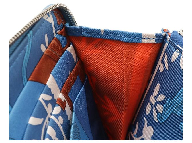 Portafoglio lungo Azap in pelle Epsom di seta Hermès Blu - vista 6