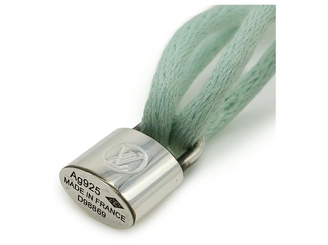 Bracciale Louis Vuitton Silver Lockit Doudou Louis SV925 Verde - vista 4