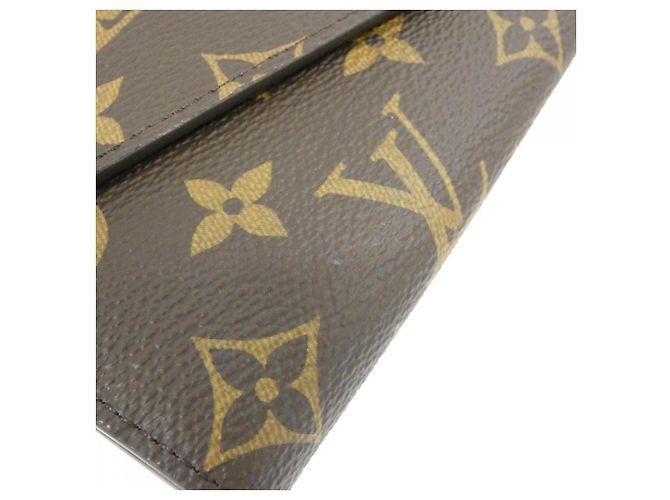 Portafoglio Lungo Monogramma Sarah di Louis Vuitton Marrone - vista 3