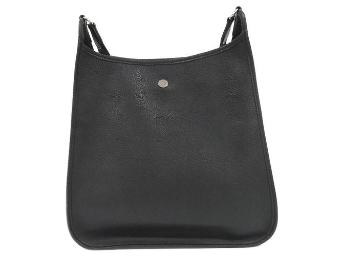 Borsa a Spalla Hermès Vespa GM in Togo Nero - vista 2