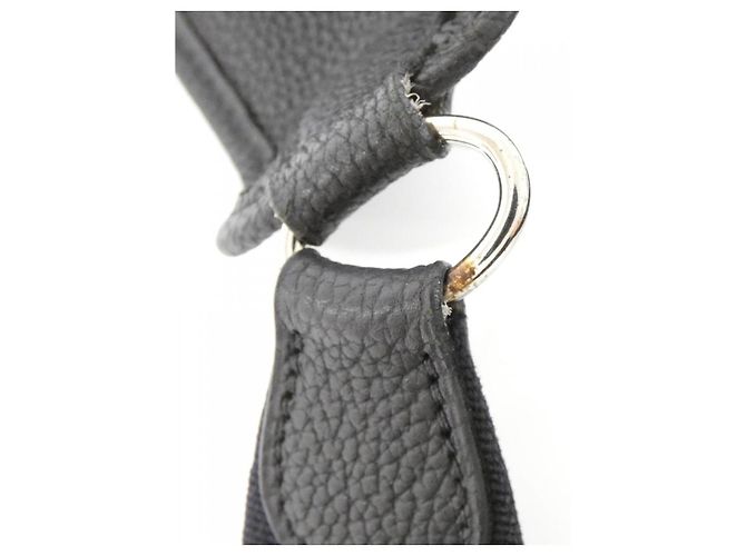 Borsa a Spalla Hermès Vespa GM in Togo Nero - vista 9