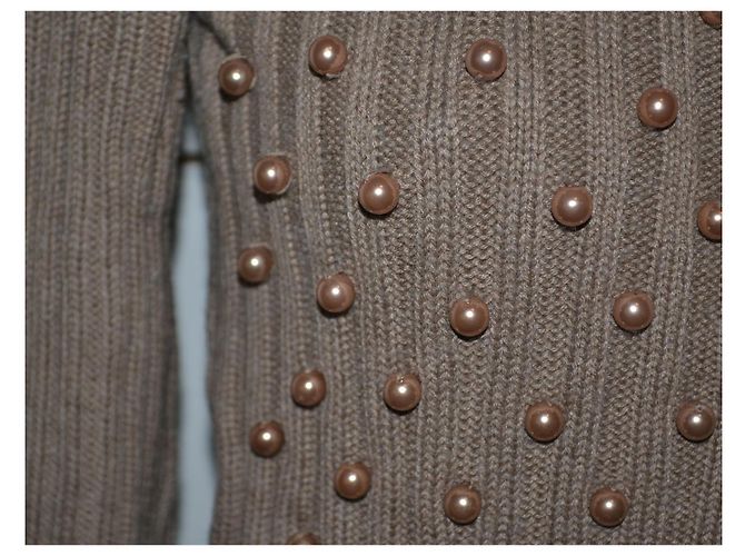 Moschino Cheap And Chic Cardigan Beige Baumwolle - Ansicht 2