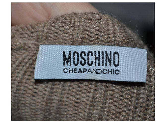 Moschino Cheap And Chic Cardigan Beige Baumwolle - Ansicht 5