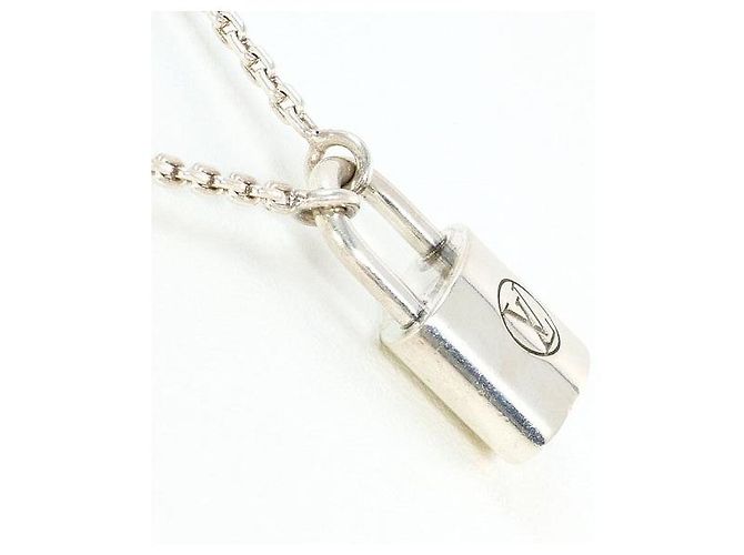 Collier Pendentif Silver Lockit 925 Louis Vuitton Argenté Métallisé - vue 2