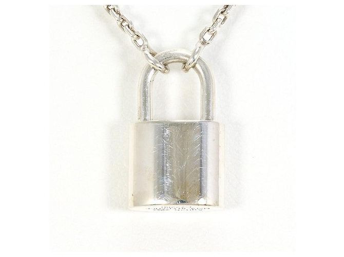 Collier Pendentif Silver Lockit 925 Louis Vuitton Argenté Métallisé - vue 3