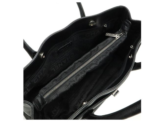 Chanel 2.55 Executive Linie Kalbsleder Tote Bag Schwarz - Ansicht 7