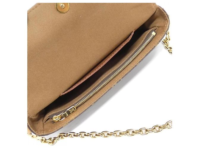 Borsa a tracolla Louis Vuitton Ivy Monogram Wallet on Chain Marrone - vista 6