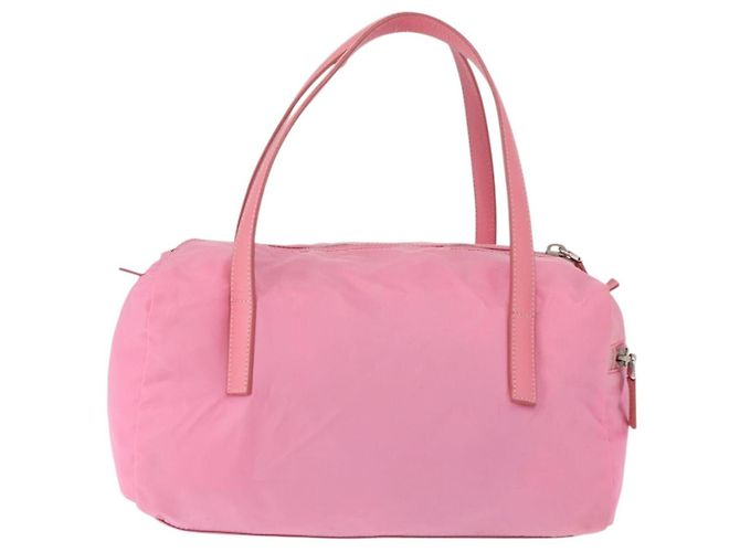 Borsa da viaggio convertibile con tasche laterali Prada Tessuto Media Rosa - vista 2