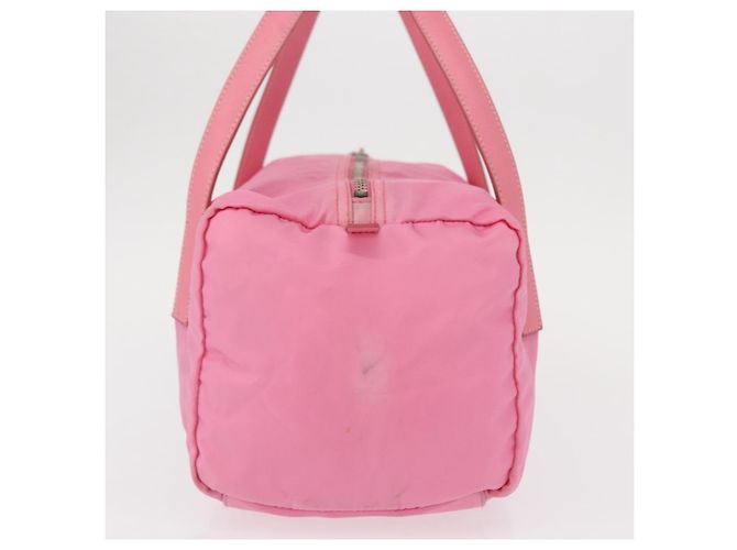 Borsa da viaggio convertibile con tasche laterali Prada Tessuto Media Rosa - vista 3