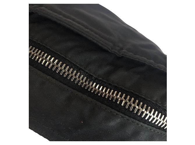 Bolsa transversal em nylon tessuto com logo triangular Prada Preto - vista 4