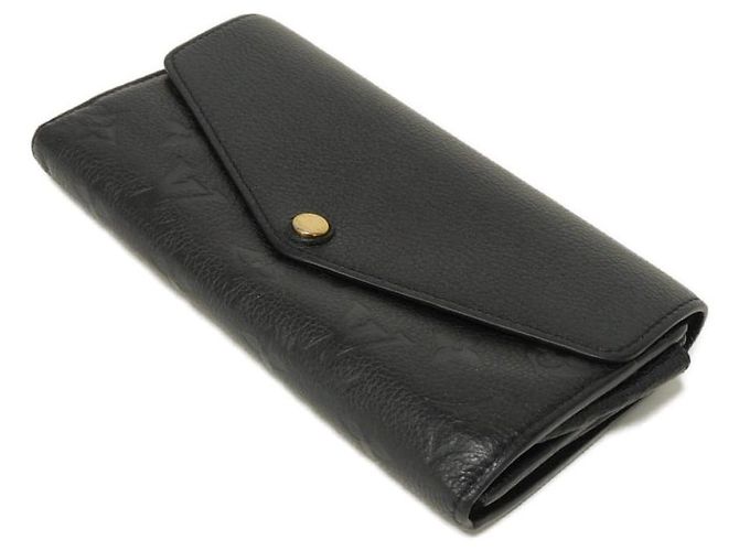Portafoglio Lungo Sarah Monogram Empreinte di Louis Vuitton Nero - vista 4