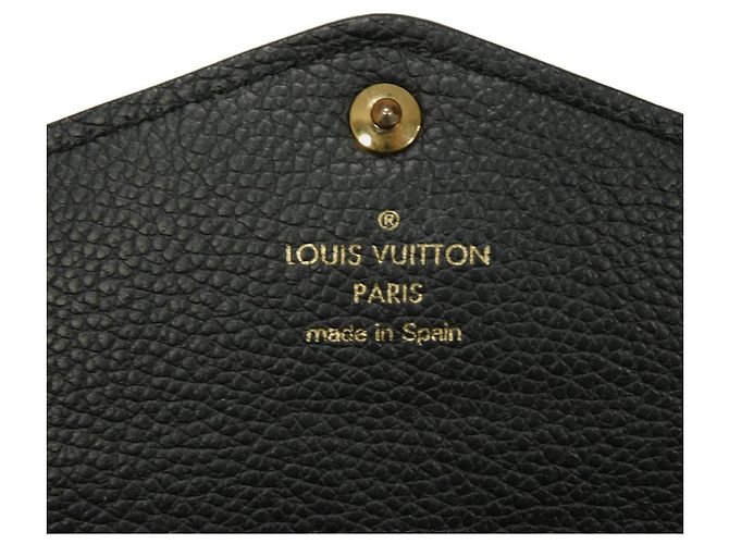 Portafoglio Lungo Sarah Monogram Empreinte di Louis Vuitton Nero - vista 6