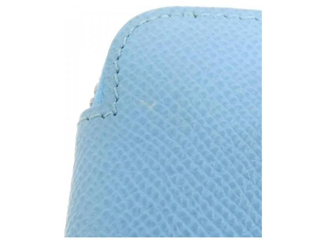 Silk In Portafoglio in seta compatto Epsom Hermès ELECTRIQUE Blu - vista 5
