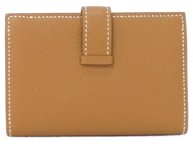 Hermès Béarn Mini Epsom Wallet Golden Metallic - view 2