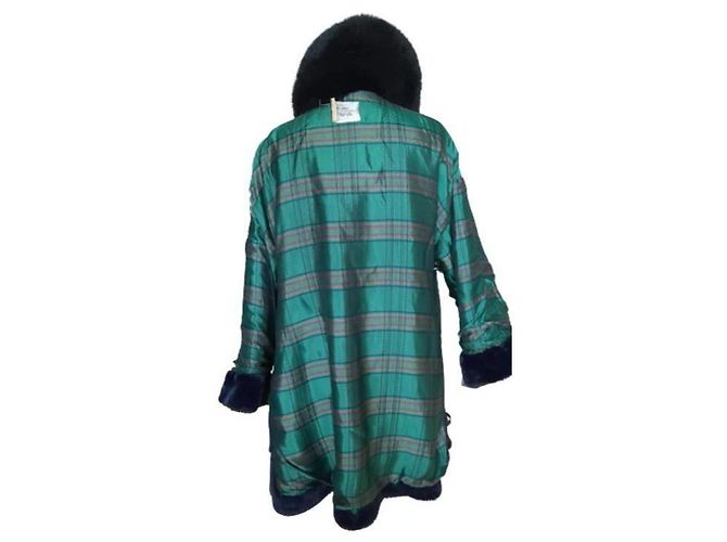 Autre Marque Cappotto invernale in pelliccia sintetica blu royal Enrico Mandelli - vista 9
