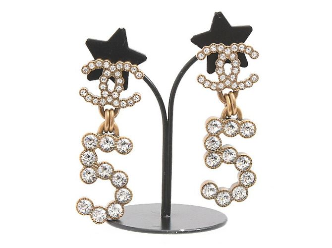 Orecchini in strass Coco Mark No. 5 di Chanel per donne - vista 4