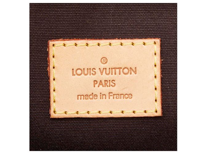 Borsa a spalla/tote bag Louis Vuitton Monogram Vernis Bellevue GM Bordò Porpora - vista 11