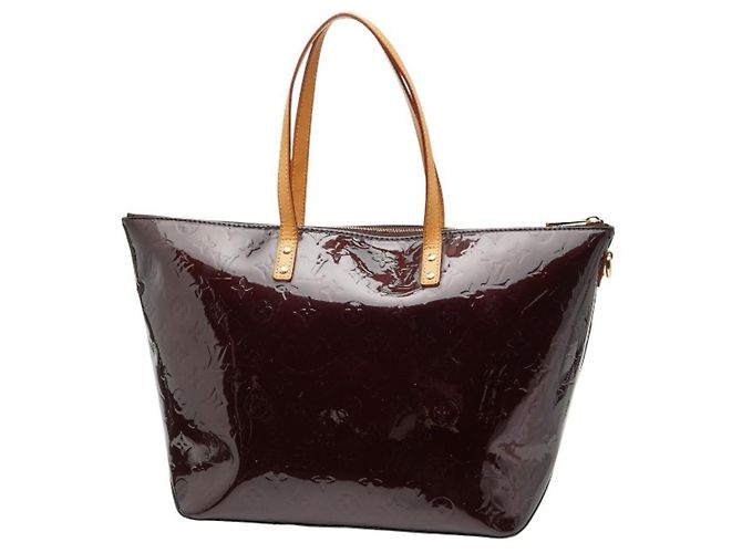 Borsa a spalla/tote bag Louis Vuitton Monogram Vernis Bellevue GM Bordò Porpora - vista 2