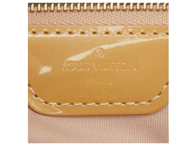 Borsa tote Louis Vuitton Monogram Vernis Wilshire PM Beige Corallo - vista 13