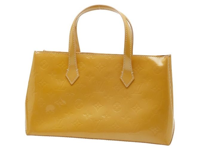Borsa tote Louis Vuitton Monogram Vernis Wilshire PM Beige Corallo - vista 2