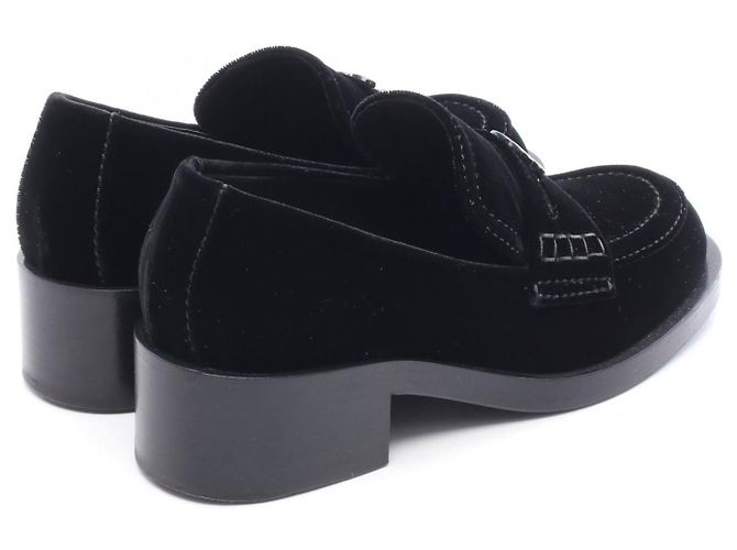 Timeless Mocassini in tessuto Chanel Nero - vista 2