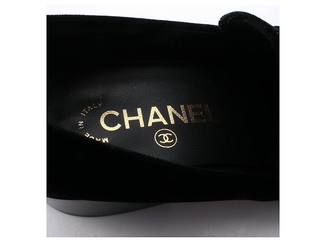 Timeless Mocassini in tessuto Chanel Nero - vista 5