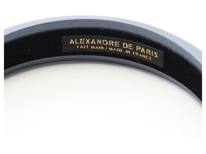 Autre Marque Fascia in raso Alexandre de Paris Blu - vista 3