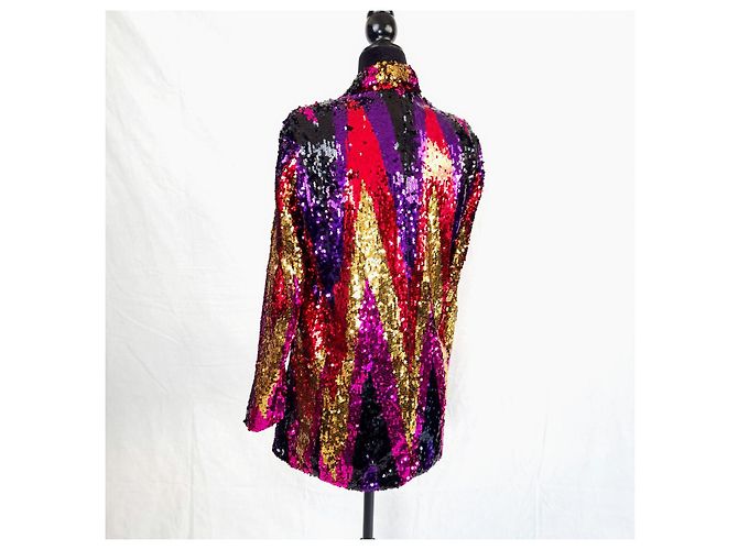 Georges Rech Jacke mit bunten Pailletten Mehrfarben - Ansicht 2