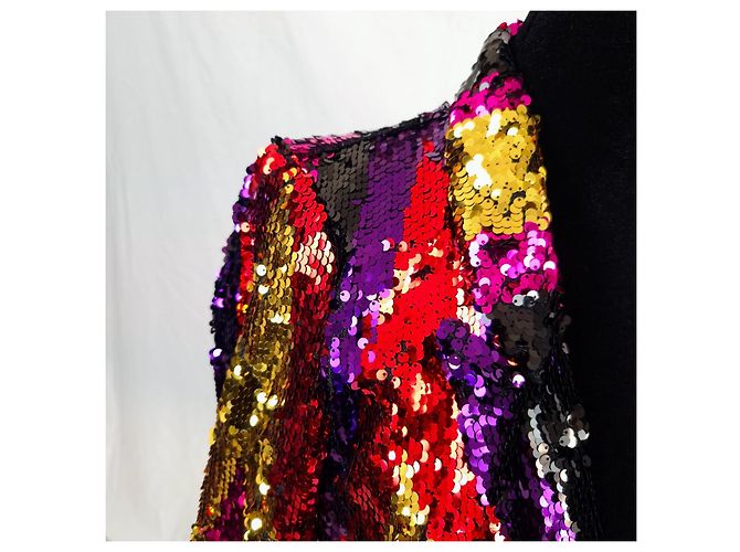 Georges Rech Jacke mit bunten Pailletten Mehrfarben - Ansicht 5