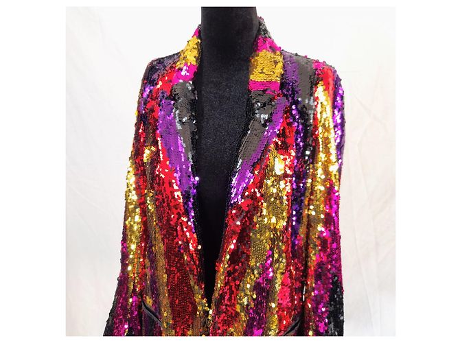 Georges Rech Jacke mit bunten Pailletten Mehrfarben - Ansicht 6