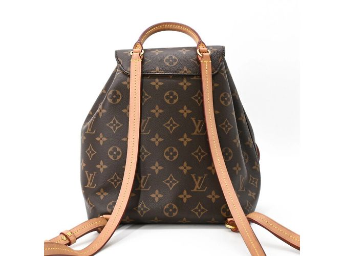 Louis Vuitton Montsouris NM PM Rucksack Braun Monogramm - Ansicht 3
