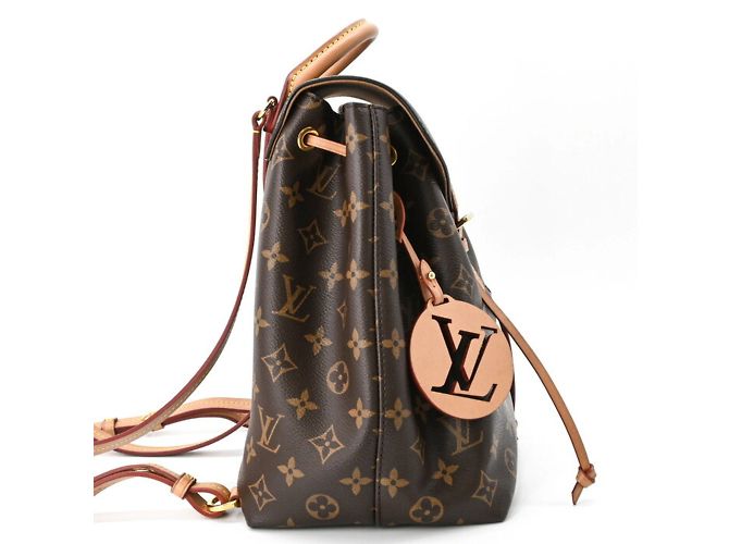 Louis Vuitton Montsouris NM PM Rucksack Braun Monogramm - Ansicht 4