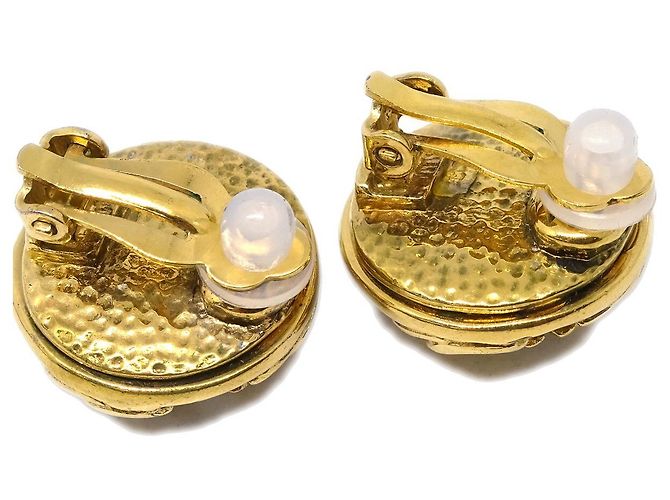 Chanel CC Round Metal and Crystal D'oro - vista 2