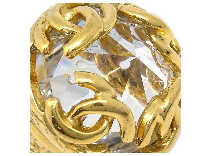Chanel CC Round Metal and Crystal D'oro - vista 3