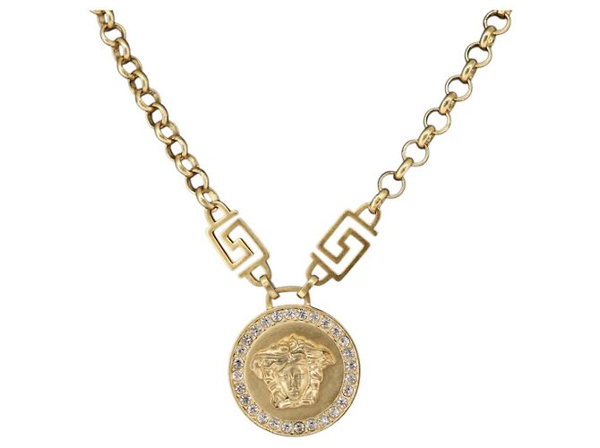 Collier Pendentif Méduse en Métal Versace - vue 3