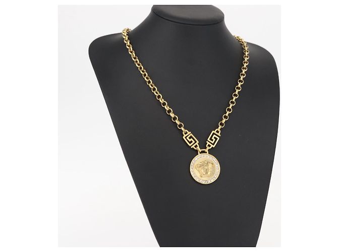 Collier Pendentif Méduse en Métal Versace - vue 7