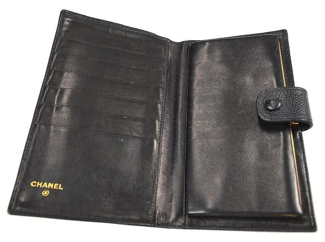 Chanel Timeless CC French Caviar Long Negro - vista 3