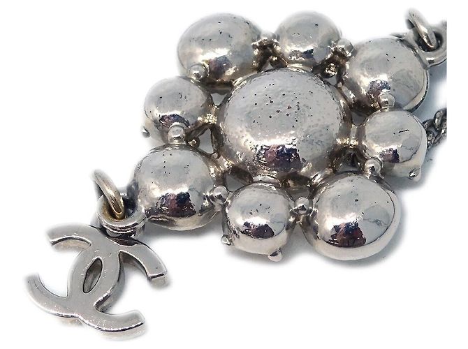 Pendente Chanel CC Cluster in metallo con cristalli Argento - vista 3