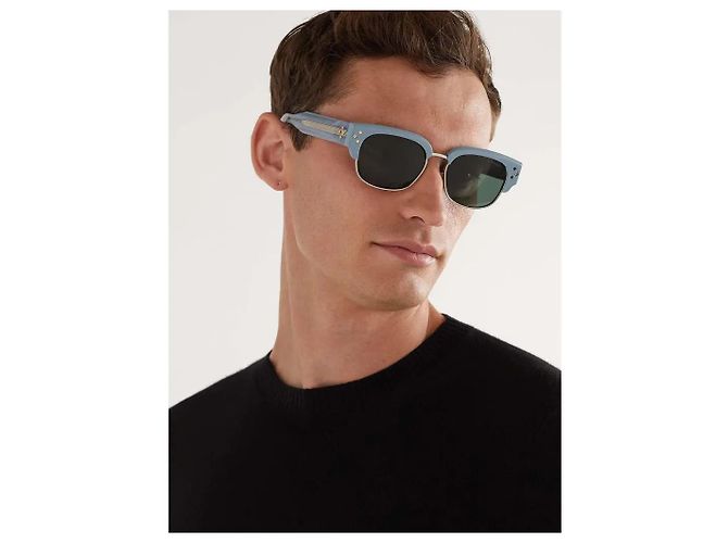 Occhiali da sole Dior CD Diamond C1U Acetato Blu Blu chiaro - vista 2