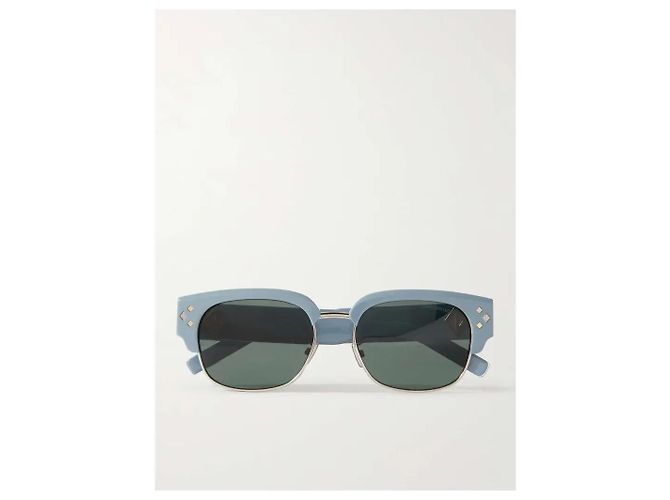 Occhiali da sole Dior CD Diamond C1U Acetato Blu Blu chiaro - vista 3