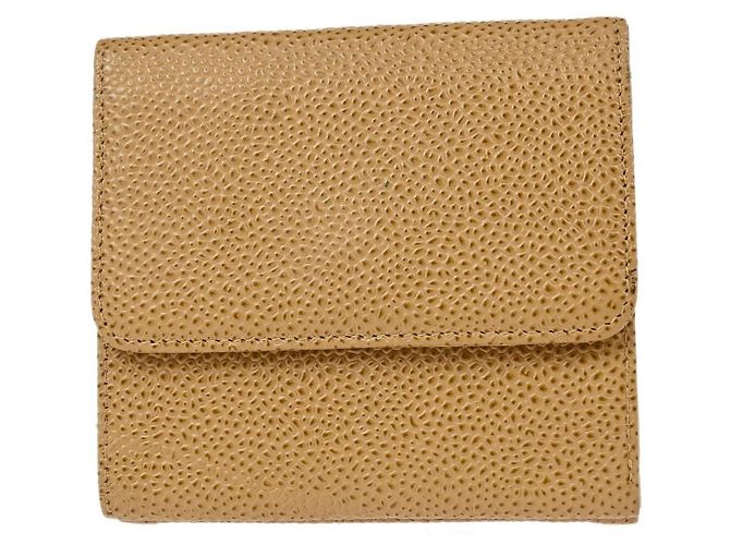 Chanel Vintage Timeless CC Bifold Caviar Bege - vista 2